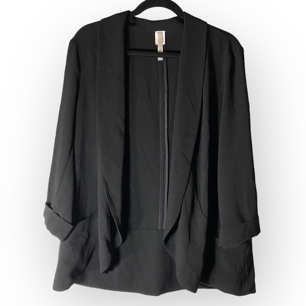 RUSH Black Relaxed Blazer Lightweight